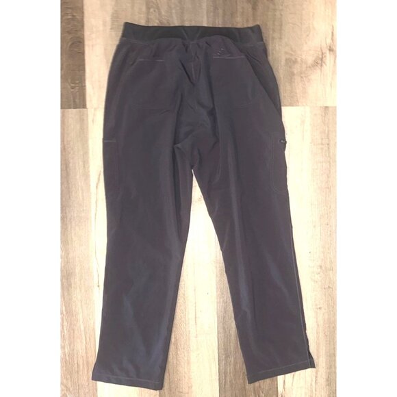 Womens Scrub Pants XL Grey Elastic Waist Pockets - Picture 5 of 7